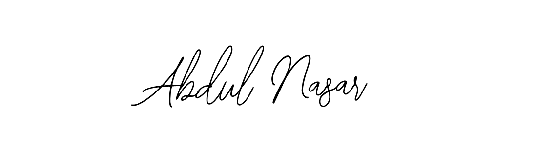 How to make Abdul Nasar name signature. Use Bearetta-2O07w style for creating short signs online. This is the latest handwritten sign. Abdul Nasar signature style 12 images and pictures png