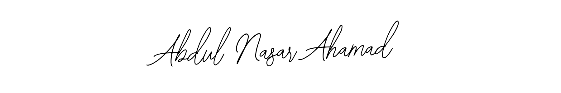 How to make Abdul Nasar Ahamad signature? Bearetta-2O07w is a professional autograph style. Create handwritten signature for Abdul Nasar Ahamad name. Abdul Nasar Ahamad signature style 12 images and pictures png