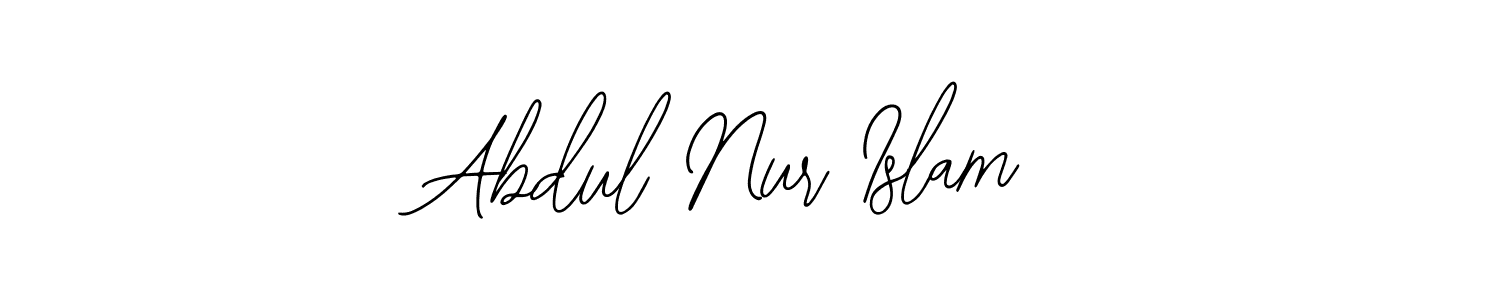 How to make Abdul Nur Islam name signature. Use Bearetta-2O07w style for creating short signs online. This is the latest handwritten sign. Abdul Nur Islam signature style 12 images and pictures png