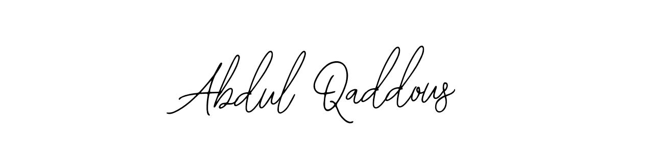 You should practise on your own different ways (Bearetta-2O07w) to write your name (Abdul Qaddous) in signature. don't let someone else do it for you. Abdul Qaddous signature style 12 images and pictures png