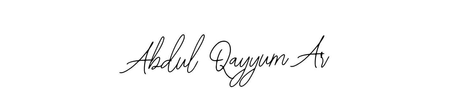 How to make Abdul Qayyum Ar signature? Bearetta-2O07w is a professional autograph style. Create handwritten signature for Abdul Qayyum Ar name. Abdul Qayyum Ar signature style 12 images and pictures png