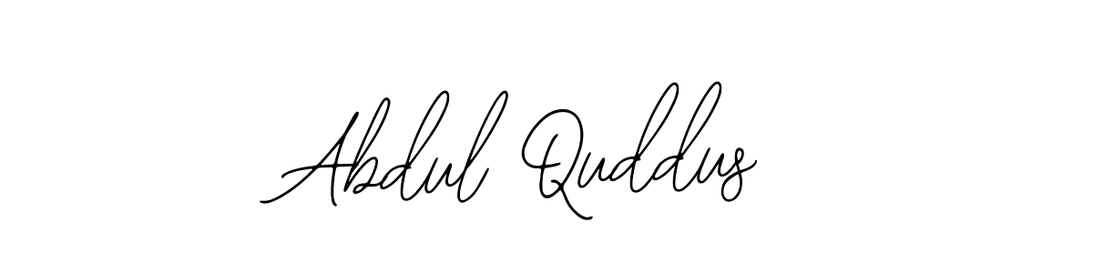 How to make Abdul Quddus name signature. Use Bearetta-2O07w style for creating short signs online. This is the latest handwritten sign. Abdul Quddus signature style 12 images and pictures png