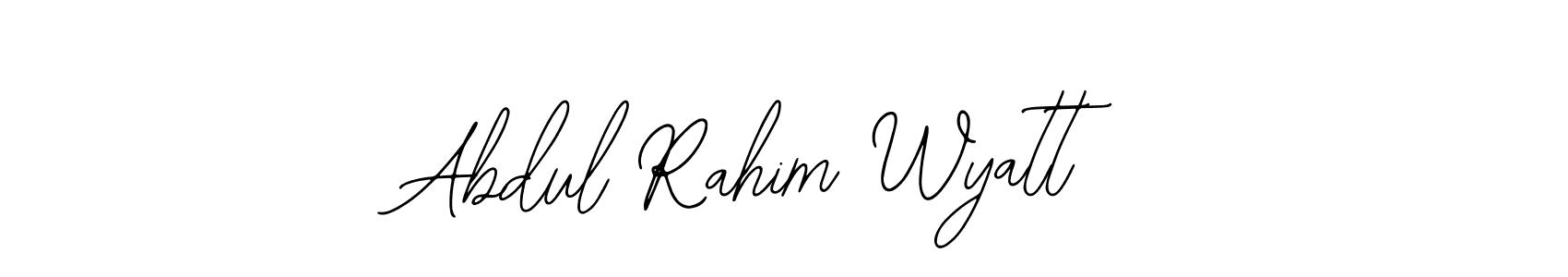 Once you've used our free online signature maker to create your best signature Bearetta-2O07w style, it's time to enjoy all of the benefits that Abdul Rahim Wyatt name signing documents. Abdul Rahim Wyatt signature style 12 images and pictures png