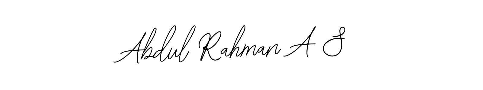 It looks lik you need a new signature style for name Abdul Rahman A S. Design unique handwritten (Bearetta-2O07w) signature with our free signature maker in just a few clicks. Abdul Rahman A S signature style 12 images and pictures png