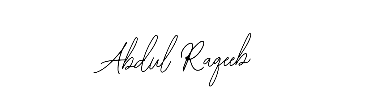 Use a signature maker to create a handwritten signature online. With this signature software, you can design (Bearetta-2O07w) your own signature for name Abdul Raqeeb. Abdul Raqeeb signature style 12 images and pictures png