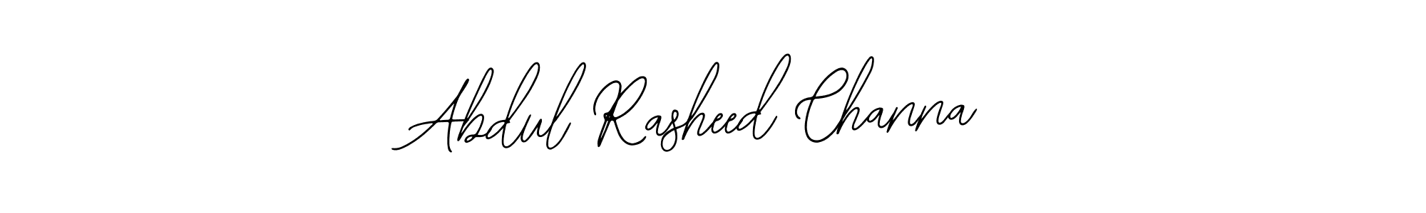 The best way (Bearetta-2O07w) to make a short signature is to pick only two or three words in your name. The name Abdul Rasheed Channa include a total of six letters. For converting this name. Abdul Rasheed Channa signature style 12 images and pictures png