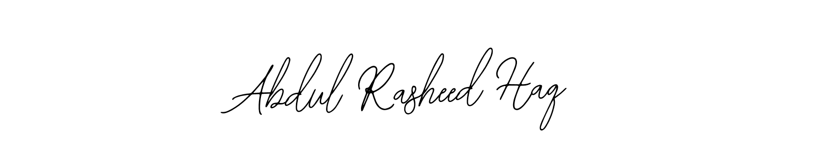 Design your own signature with our free online signature maker. With this signature software, you can create a handwritten (Bearetta-2O07w) signature for name Abdul Rasheed Haq. Abdul Rasheed Haq signature style 12 images and pictures png