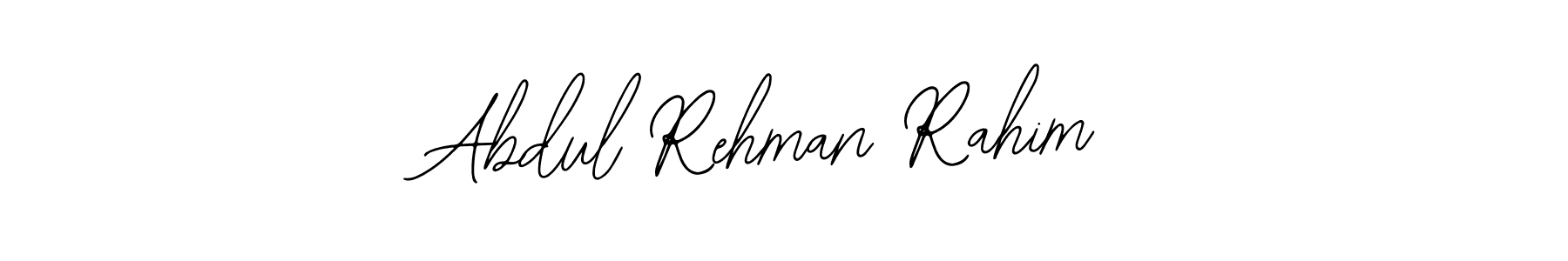 How to make Abdul Rehman Rahim name signature. Use Bearetta-2O07w style for creating short signs online. This is the latest handwritten sign. Abdul Rehman Rahim signature style 12 images and pictures png