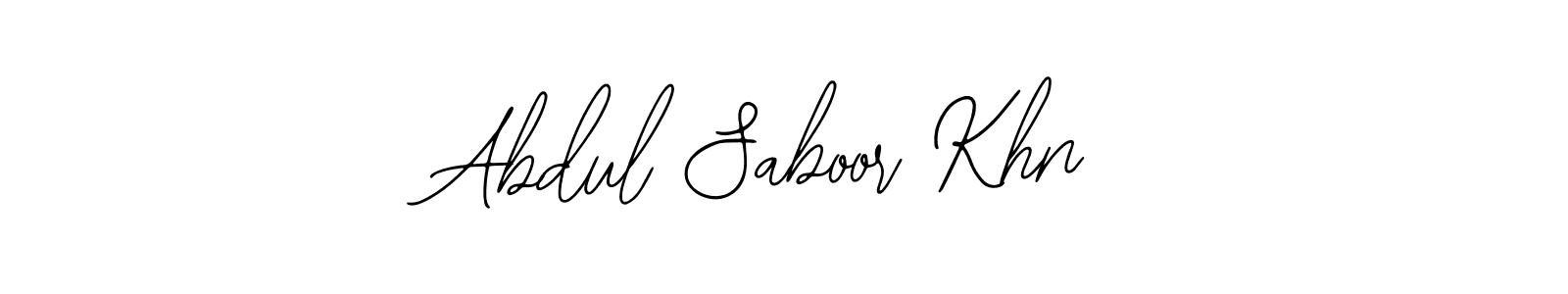 Abdul Saboor Khn stylish signature style. Best Handwritten Sign (Bearetta-2O07w) for my name. Handwritten Signature Collection Ideas for my name Abdul Saboor Khn. Abdul Saboor Khn signature style 12 images and pictures png