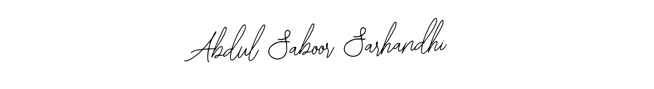 Make a beautiful signature design for name Abdul Saboor Sarhandhi. With this signature (Bearetta-2O07w) style, you can create a handwritten signature for free. Abdul Saboor Sarhandhi signature style 12 images and pictures png