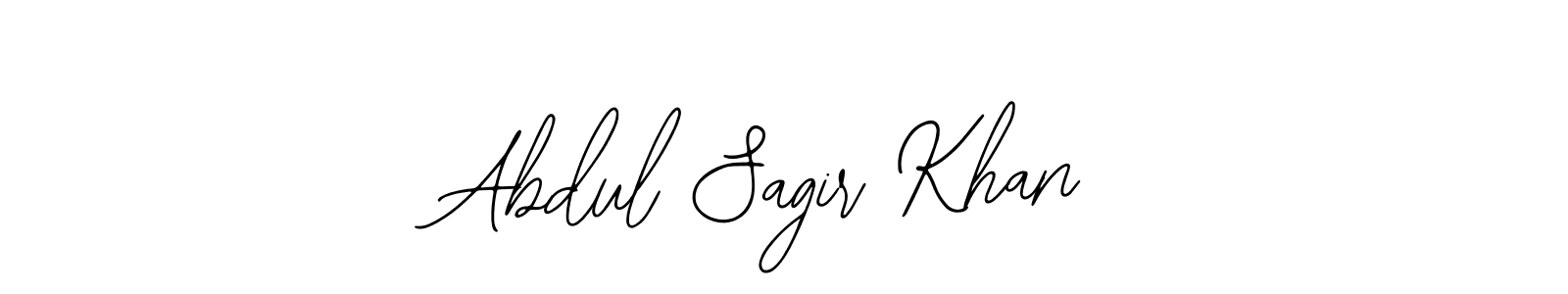 How to make Abdul Sagir Khan name signature. Use Bearetta-2O07w style for creating short signs online. This is the latest handwritten sign. Abdul Sagir Khan signature style 12 images and pictures png