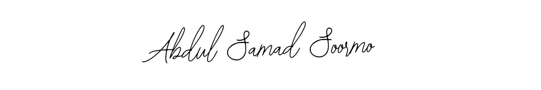 How to make Abdul Samad Soormo name signature. Use Bearetta-2O07w style for creating short signs online. This is the latest handwritten sign. Abdul Samad Soormo signature style 12 images and pictures png