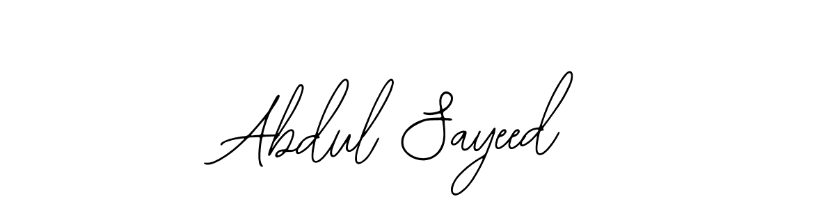 How to Draw Abdul Sayeed signature style? Bearetta-2O07w is a latest design signature styles for name Abdul Sayeed. Abdul Sayeed signature style 12 images and pictures png