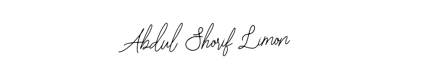 Design your own signature with our free online signature maker. With this signature software, you can create a handwritten (Bearetta-2O07w) signature for name Abdul Shorif Limon. Abdul Shorif Limon signature style 12 images and pictures png