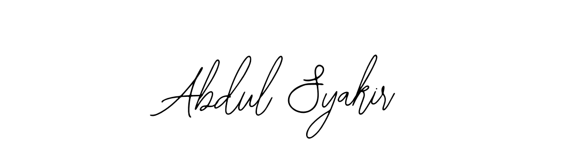 How to make Abdul Syakir signature? Bearetta-2O07w is a professional autograph style. Create handwritten signature for Abdul Syakir name. Abdul Syakir signature style 12 images and pictures png