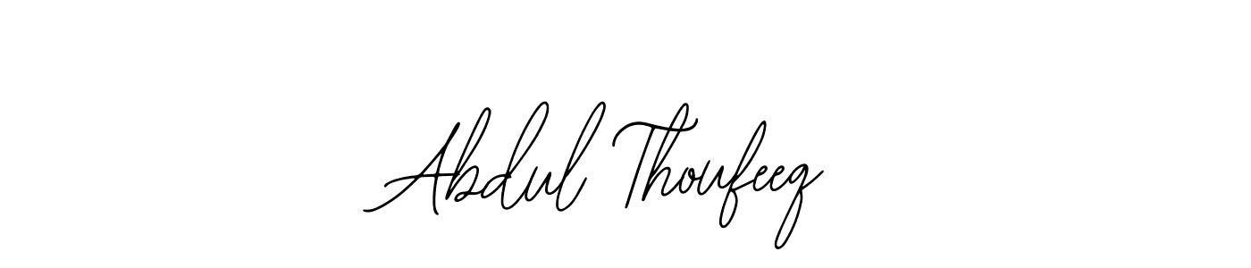 How to Draw Abdul Thoufeeq signature style? Bearetta-2O07w is a latest design signature styles for name Abdul Thoufeeq. Abdul Thoufeeq signature style 12 images and pictures png