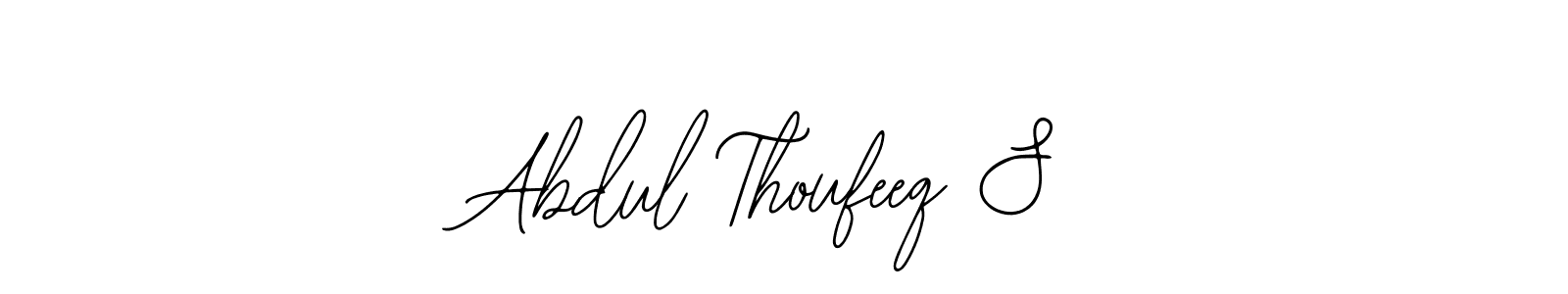 Make a beautiful signature design for name Abdul Thoufeeq S. Use this online signature maker to create a handwritten signature for free. Abdul Thoufeeq S signature style 12 images and pictures png