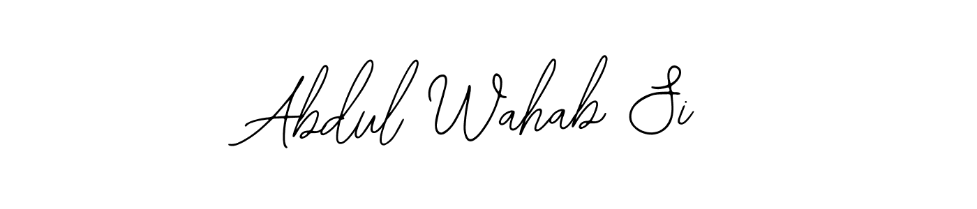 How to make Abdul Wahab Si signature? Bearetta-2O07w is a professional autograph style. Create handwritten signature for Abdul Wahab Si name. Abdul Wahab Si signature style 12 images and pictures png