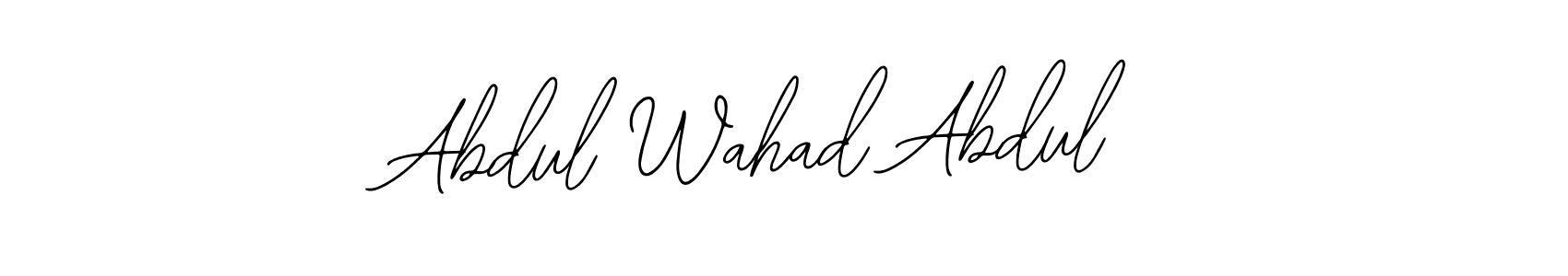 Bearetta-2O07w is a professional signature style that is perfect for those who want to add a touch of class to their signature. It is also a great choice for those who want to make their signature more unique. Get Abdul Wahad Abdul name to fancy signature for free. Abdul Wahad Abdul signature style 12 images and pictures png