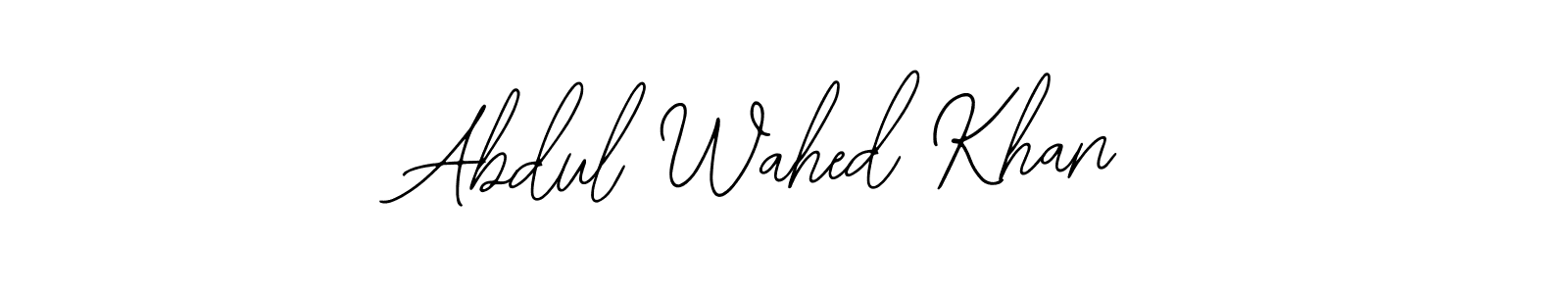 Make a beautiful signature design for name Abdul Wahed Khan. With this signature (Bearetta-2O07w) style, you can create a handwritten signature for free. Abdul Wahed Khan signature style 12 images and pictures png