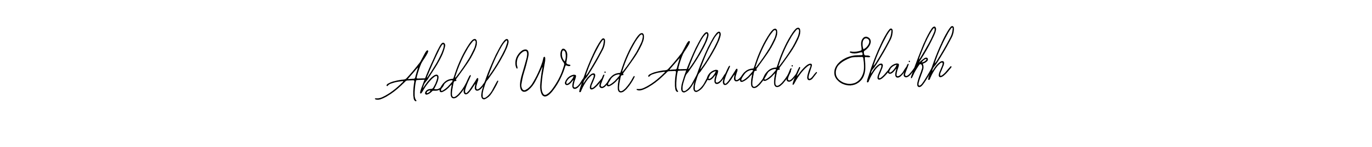 It looks lik you need a new signature style for name Abdul Wahid Allauddin Shaikh. Design unique handwritten (Bearetta-2O07w) signature with our free signature maker in just a few clicks. Abdul Wahid Allauddin Shaikh signature style 12 images and pictures png