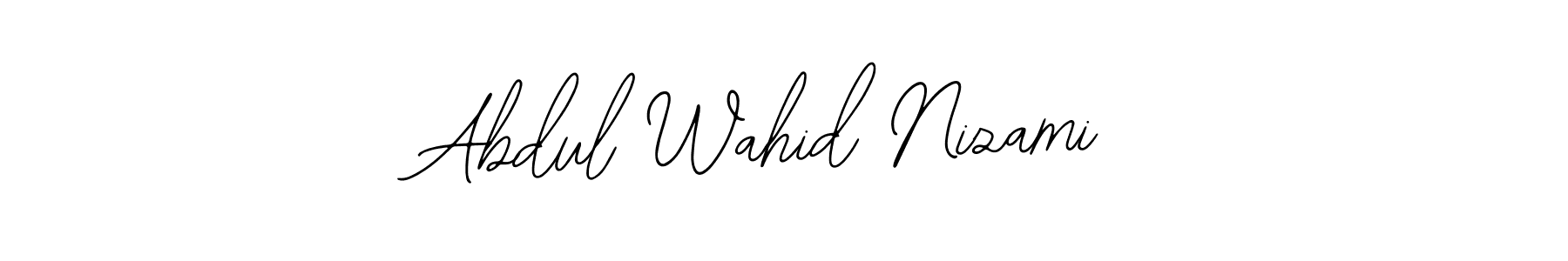 Make a beautiful signature design for name Abdul Wahid Nizami. Use this online signature maker to create a handwritten signature for free. Abdul Wahid Nizami signature style 12 images and pictures png