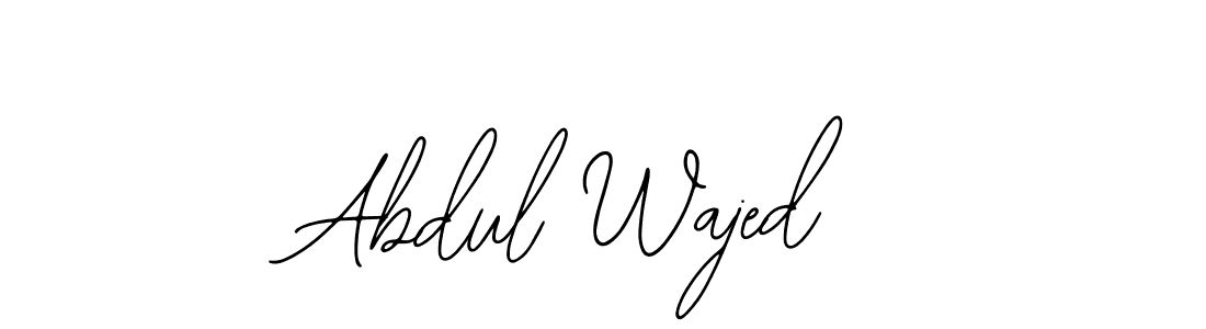 Design your own signature with our free online signature maker. With this signature software, you can create a handwritten (Bearetta-2O07w) signature for name Abdul Wajed. Abdul Wajed signature style 12 images and pictures png