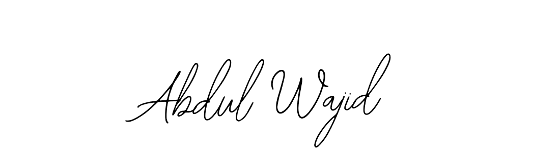 if you are searching for the best signature style for your name Abdul Wajid. so please give up your signature search. here we have designed multiple signature styles  using Bearetta-2O07w. Abdul Wajid signature style 12 images and pictures png