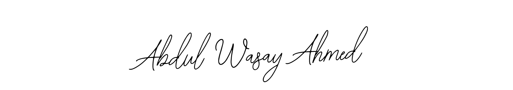 Make a beautiful signature design for name Abdul Wasay Ahmed. With this signature (Bearetta-2O07w) style, you can create a handwritten signature for free. Abdul Wasay Ahmed signature style 12 images and pictures png