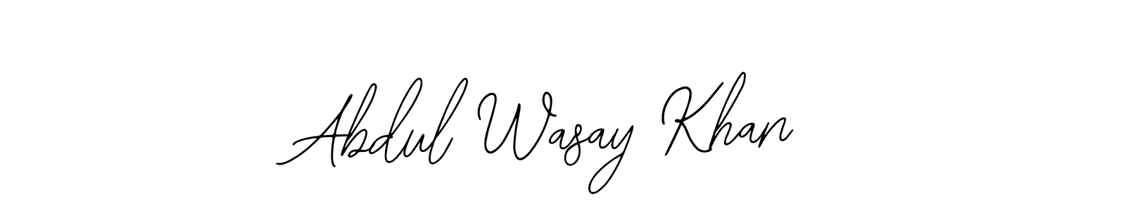 Similarly Bearetta-2O07w is the best handwritten signature design. Signature creator online .You can use it as an online autograph creator for name Abdul Wasay Khan. Abdul Wasay Khan signature style 12 images and pictures png
