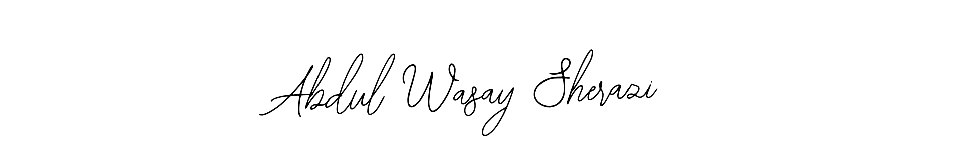 Also You can easily find your signature by using the search form. We will create Abdul Wasay Sherazi name handwritten signature images for you free of cost using Bearetta-2O07w sign style. Abdul Wasay Sherazi signature style 12 images and pictures png