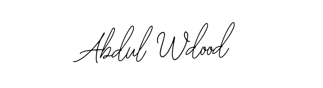 Make a short Abdul Wdood signature style. Manage your documents anywhere anytime using Bearetta-2O07w. Create and add eSignatures, submit forms, share and send files easily. Abdul Wdood signature style 12 images and pictures png
