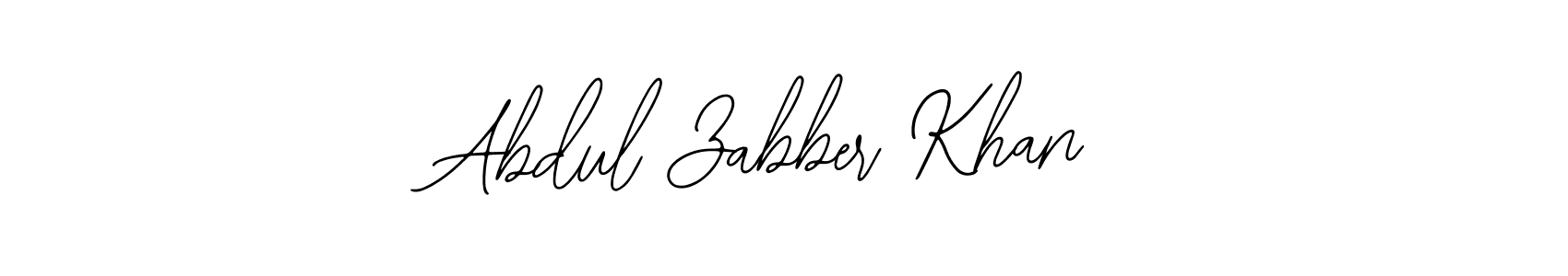 Also You can easily find your signature by using the search form. We will create Abdul Zabber Khan name handwritten signature images for you free of cost using Bearetta-2O07w sign style. Abdul Zabber Khan signature style 12 images and pictures png