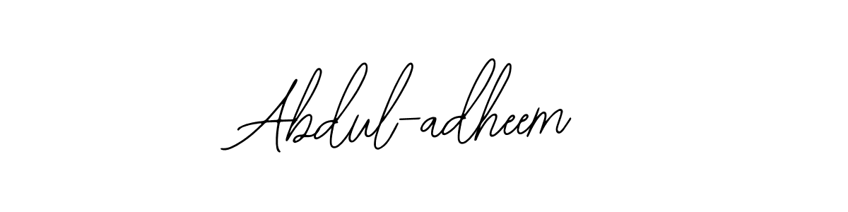 Use a signature maker to create a handwritten signature online. With this signature software, you can design (Bearetta-2O07w) your own signature for name Abdul-adheem. Abdul-adheem signature style 12 images and pictures png