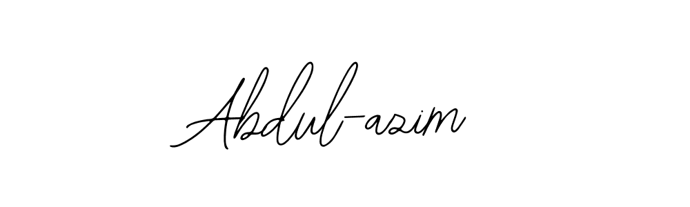 You should practise on your own different ways (Bearetta-2O07w) to write your name (Abdul-azim) in signature. don't let someone else do it for you. Abdul-azim signature style 12 images and pictures png