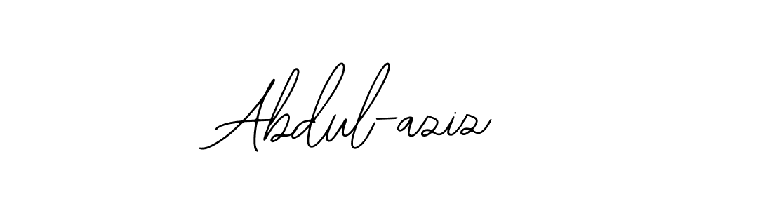 How to make Abdul-aziz  name signature. Use Bearetta-2O07w style for creating short signs online. This is the latest handwritten sign. Abdul-aziz  signature style 12 images and pictures png