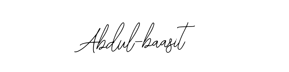 You should practise on your own different ways (Bearetta-2O07w) to write your name (Abdul-baasit) in signature. don't let someone else do it for you. Abdul-baasit signature style 12 images and pictures png