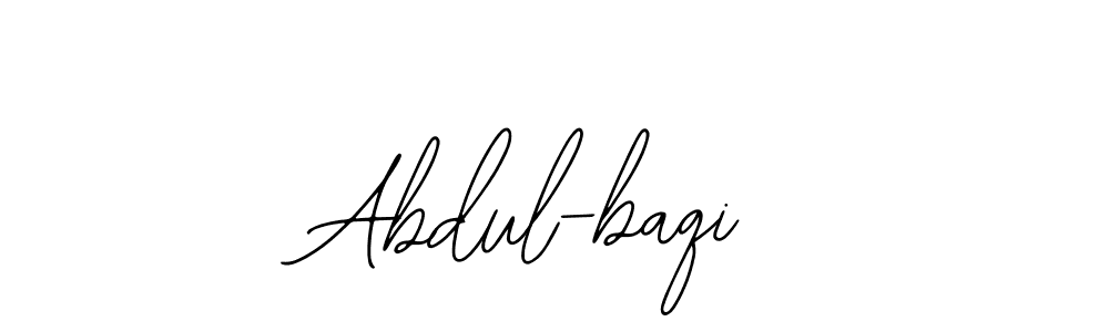 How to make Abdul-baqi name signature. Use Bearetta-2O07w style for creating short signs online. This is the latest handwritten sign. Abdul-baqi signature style 12 images and pictures png