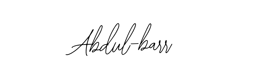 How to make Abdul-barr signature? Bearetta-2O07w is a professional autograph style. Create handwritten signature for Abdul-barr name. Abdul-barr signature style 12 images and pictures png