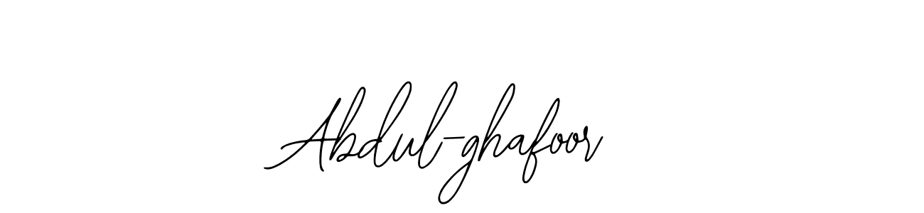 How to make Abdul-ghafoor name signature. Use Bearetta-2O07w style for creating short signs online. This is the latest handwritten sign. Abdul-ghafoor signature style 12 images and pictures png