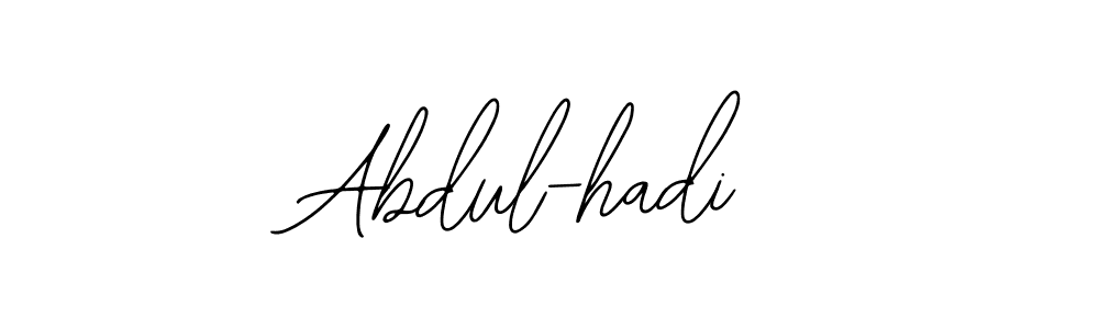 The best way (Bearetta-2O07w) to make a short signature is to pick only two or three words in your name. The name Abdul-hadi include a total of six letters. For converting this name. Abdul-hadi signature style 12 images and pictures png