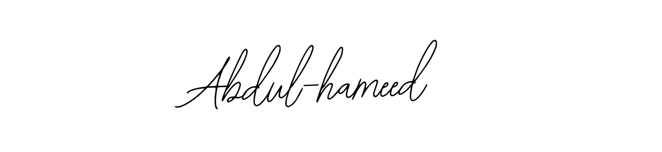 Similarly Bearetta-2O07w is the best handwritten signature design. Signature creator online .You can use it as an online autograph creator for name Abdul-hameed . Abdul-hameed  signature style 12 images and pictures png