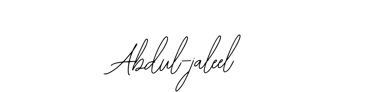 Also we have Abdul-jaleel name is the best signature style. Create professional handwritten signature collection using Bearetta-2O07w autograph style. Abdul-jaleel signature style 12 images and pictures png