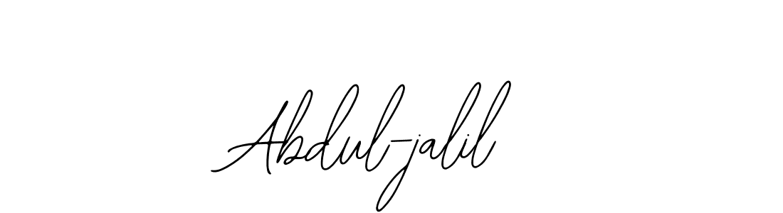 Also You can easily find your signature by using the search form. We will create Abdul-jalil name handwritten signature images for you free of cost using Bearetta-2O07w sign style. Abdul-jalil signature style 12 images and pictures png