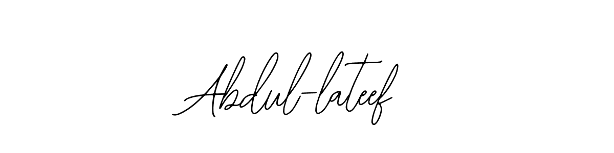 How to make Abdul-lateef name signature. Use Bearetta-2O07w style for creating short signs online. This is the latest handwritten sign. Abdul-lateef signature style 12 images and pictures png