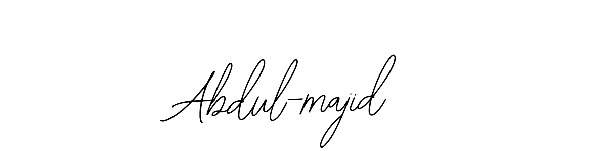 The best way (Bearetta-2O07w) to make a short signature is to pick only two or three words in your name. The name Abdul-majid  include a total of six letters. For converting this name. Abdul-majid  signature style 12 images and pictures png