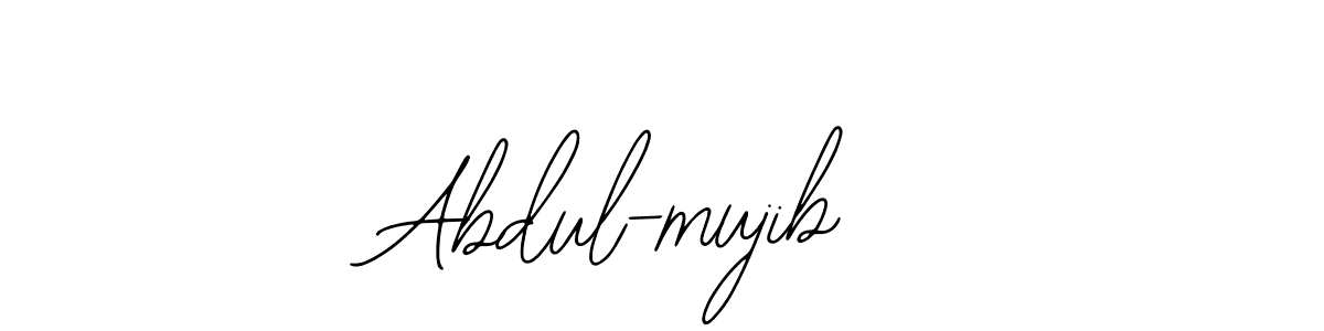 Use a signature maker to create a handwritten signature online. With this signature software, you can design (Bearetta-2O07w) your own signature for name Abdul-mujib . Abdul-mujib  signature style 12 images and pictures png