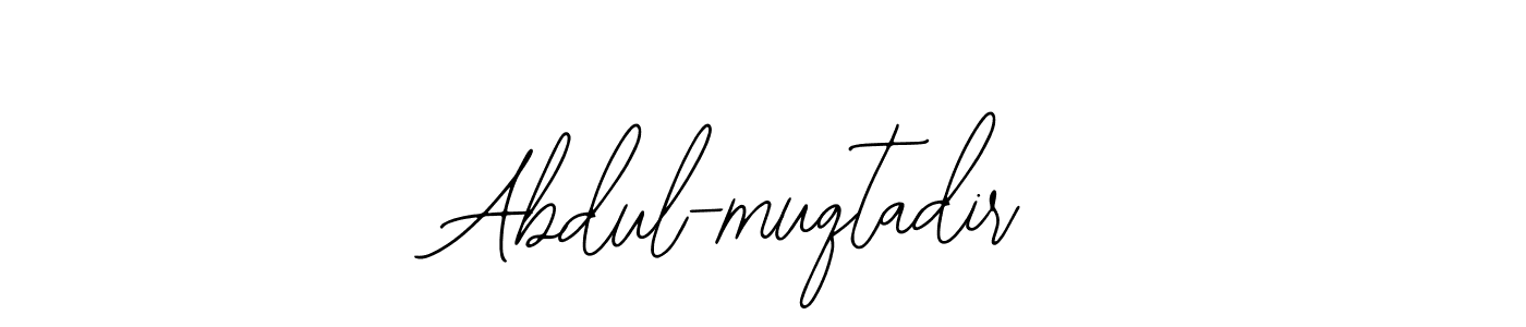 Also we have Abdul-muqtadir name is the best signature style. Create professional handwritten signature collection using Bearetta-2O07w autograph style. Abdul-muqtadir signature style 12 images and pictures png