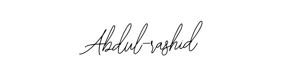 Similarly Bearetta-2O07w is the best handwritten signature design. Signature creator online .You can use it as an online autograph creator for name Abdul-rashid. Abdul-rashid signature style 12 images and pictures png
