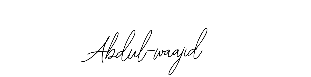 How to make Abdul-waajid signature? Bearetta-2O07w is a professional autograph style. Create handwritten signature for Abdul-waajid name. Abdul-waajid signature style 12 images and pictures png